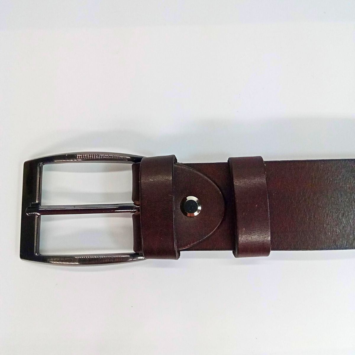 Hnedý kožený pánsky opasok