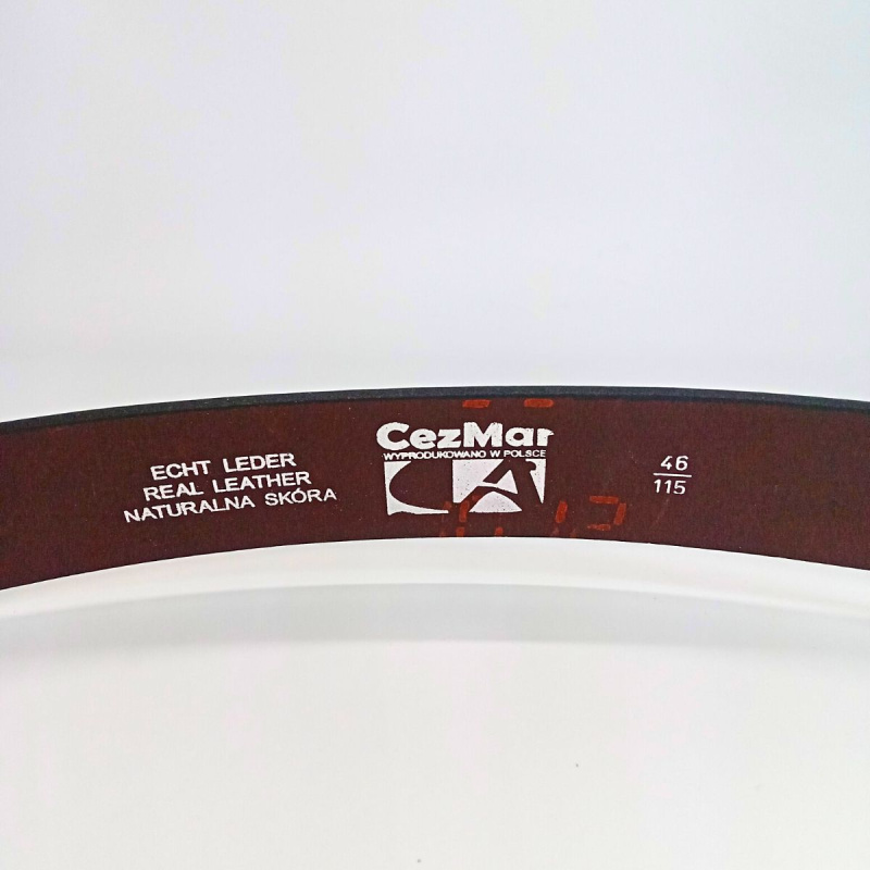 Hnedý kožený pánsky opasok