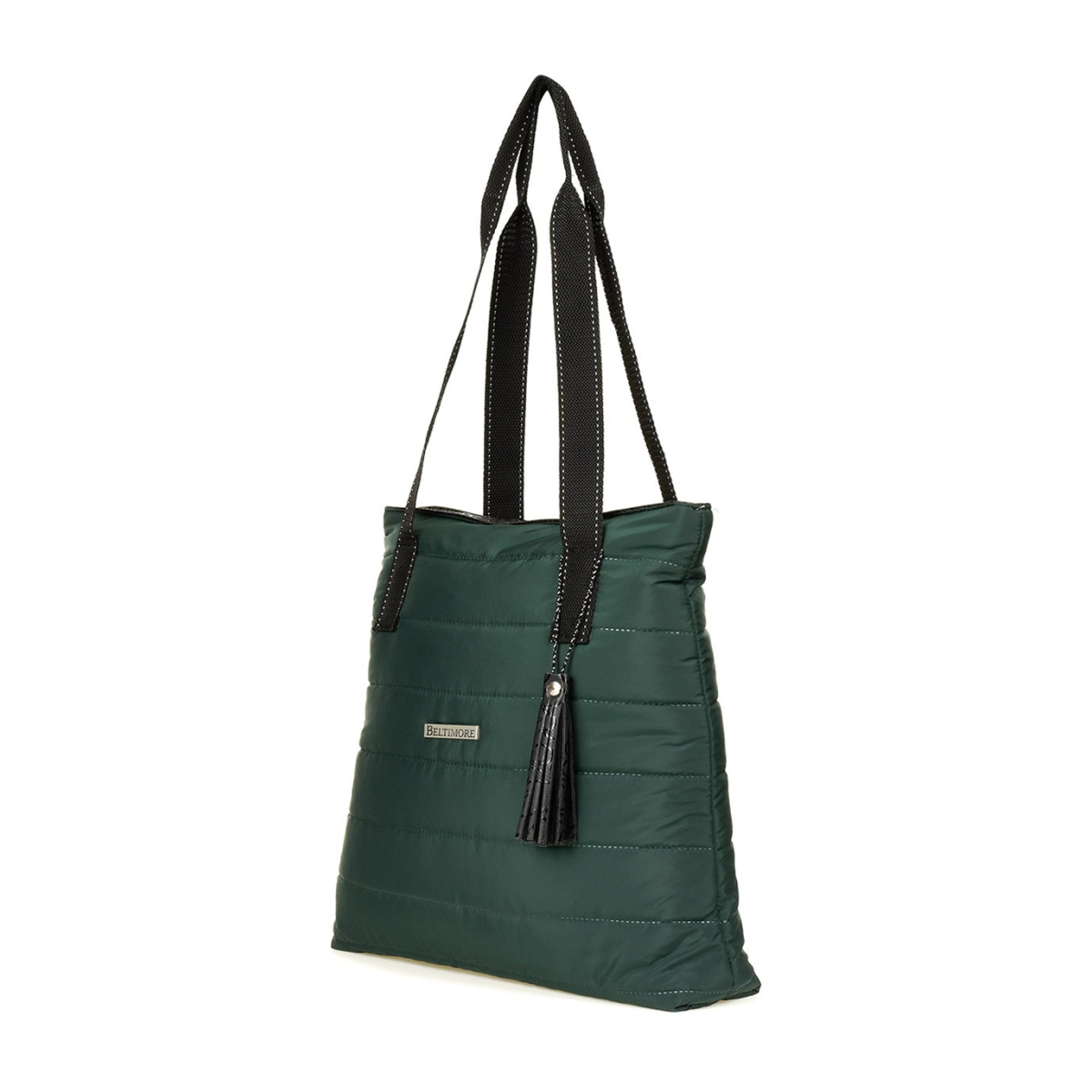 Zelená prešívaná kabelka na rameno Beltimore "BELLA"