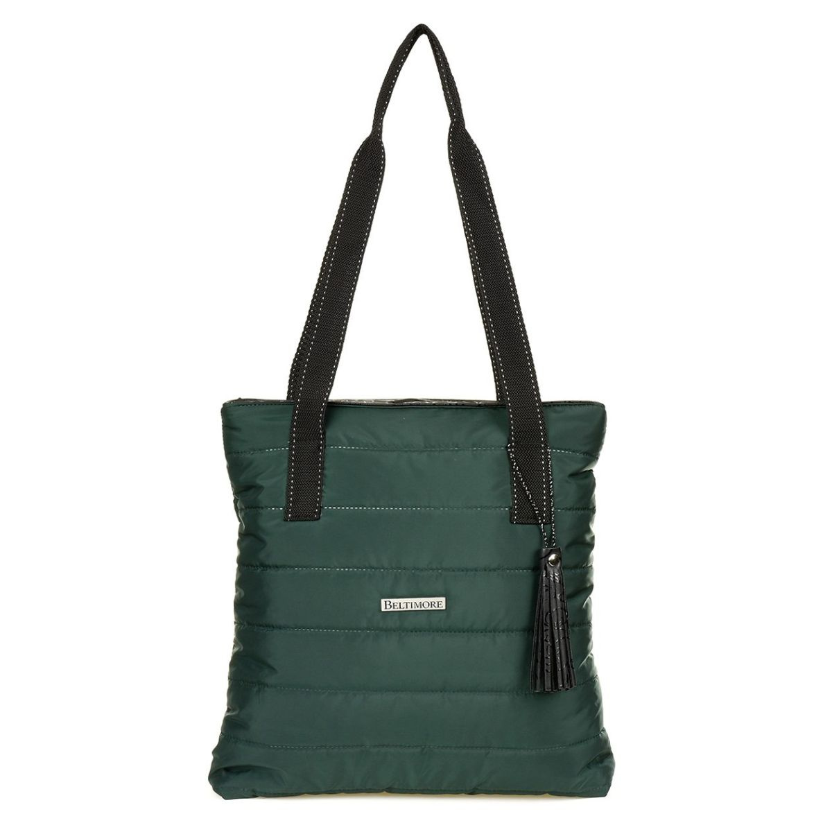 Zelená prešívaná kabelka na rameno Beltimore "BELLA"