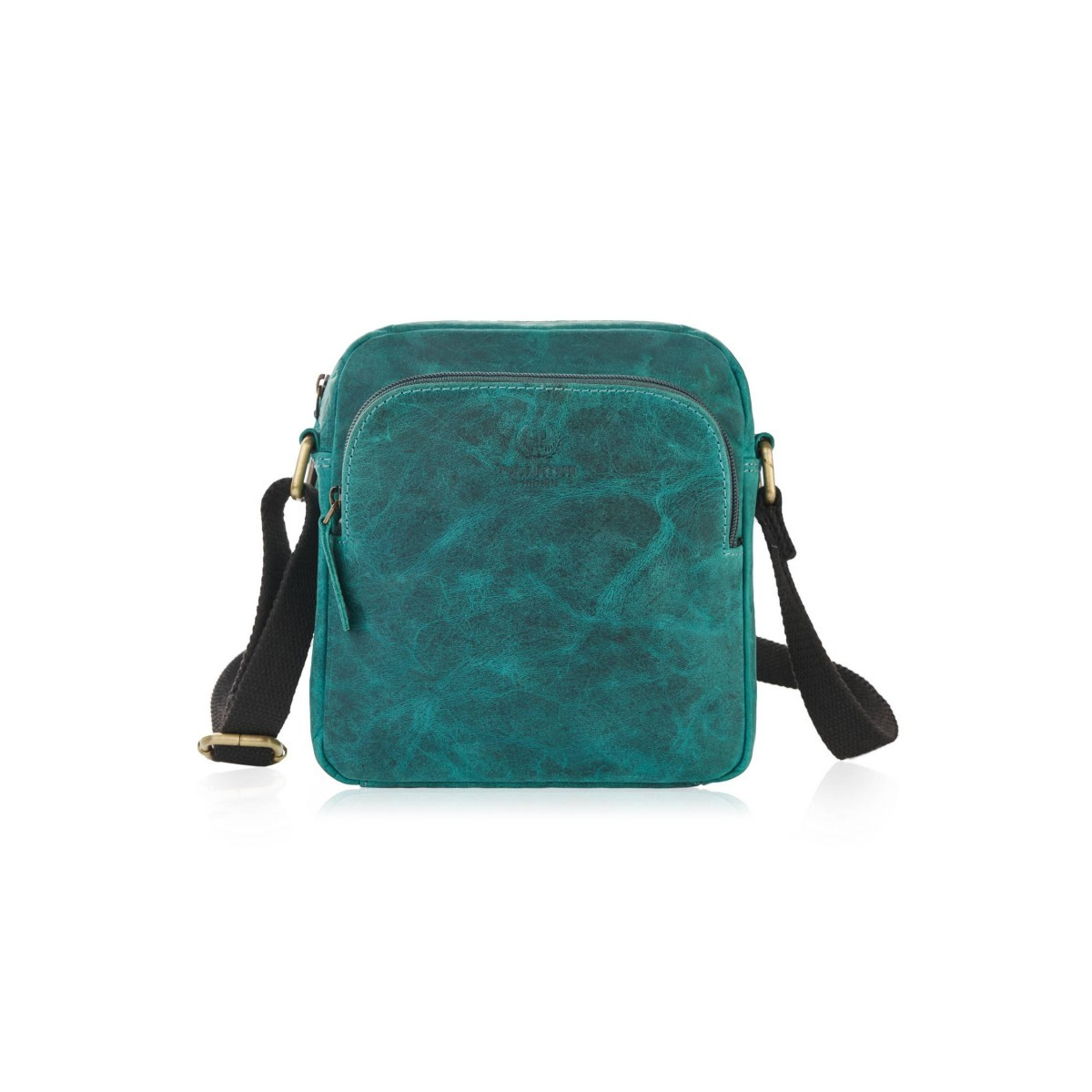 Kožená dámska vintage zelená crossbody kabelka Paolo Peruzzi "MARINA"