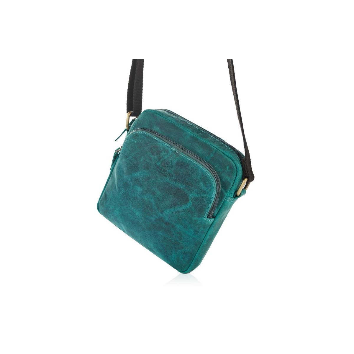 Kožená dámska vintage zelená crossbody kabelka Paolo Peruzzi "MARINA"