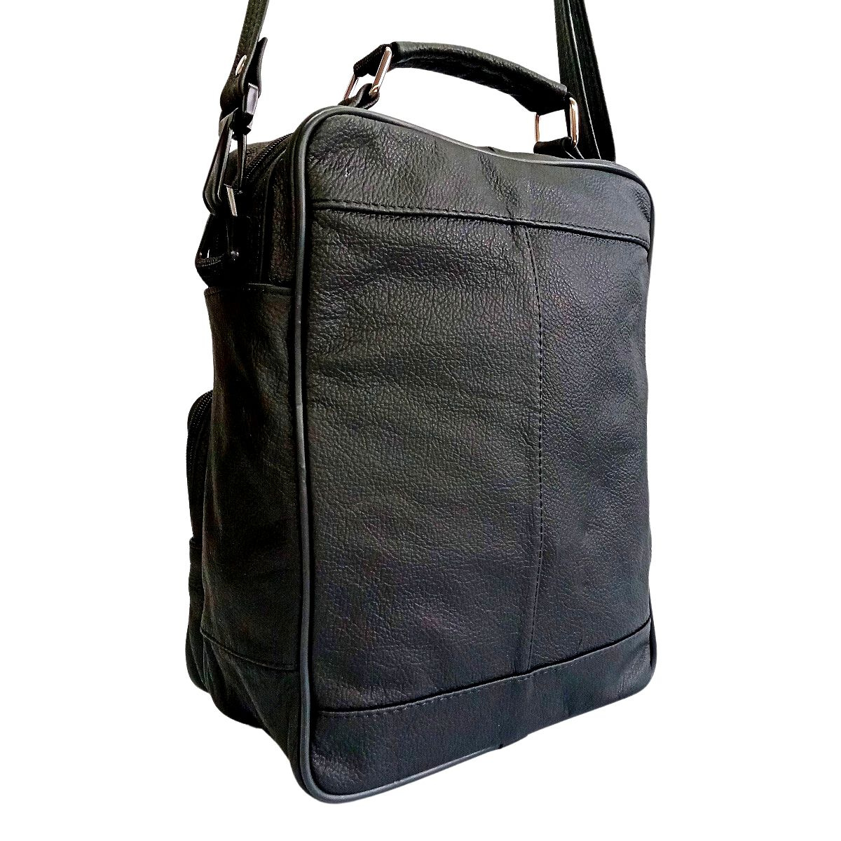 Pánska kožená čierna taška KOR-NL01