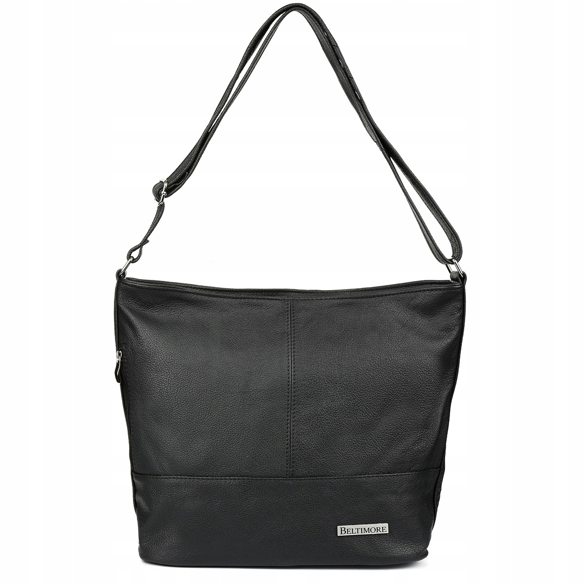 Kožená dámska čierna crossbody kabelka Beltimore "LANA"