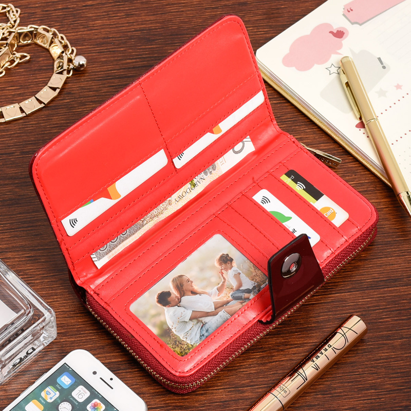 Bordová veľká lakovaná dámska peňaženka NICOLE