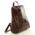 Kožený dámsky hnedý batoh Vera Pelle "BRONTE"