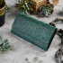 Kožená veľká zelená dámska peňaženka Paolo Peruzzi VINTAGE FLOWERS