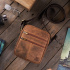 Kožená pánska hnedá vintage crossbody taška Paolo Peruzzi "VILLE"