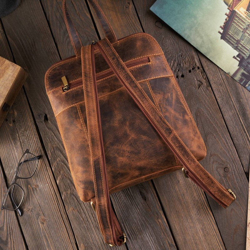 Dámsky kožený vintage batoh MARIN