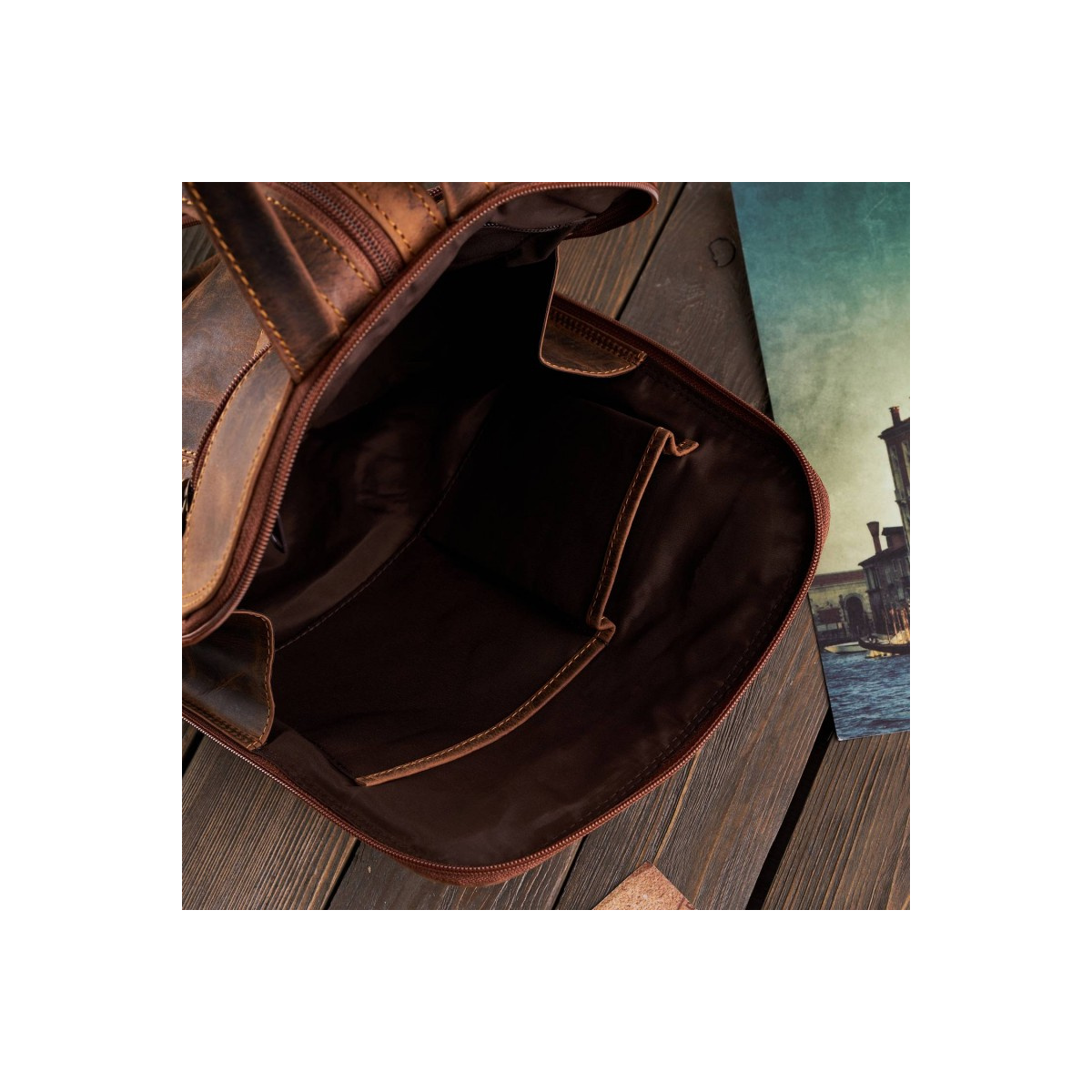 Dámsky kožený vintage batoh MARIN