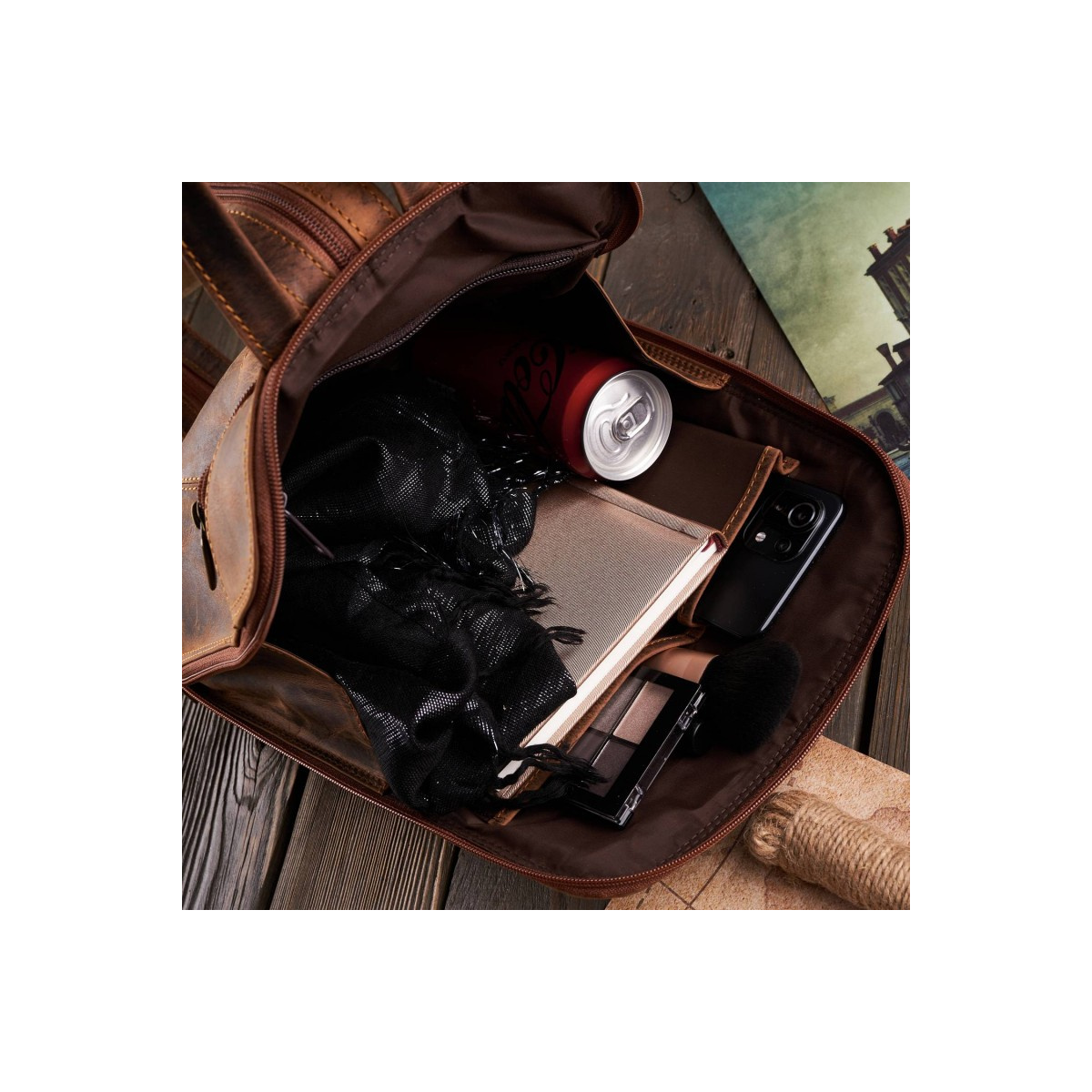 Dámsky kožený vintage batoh MARIN