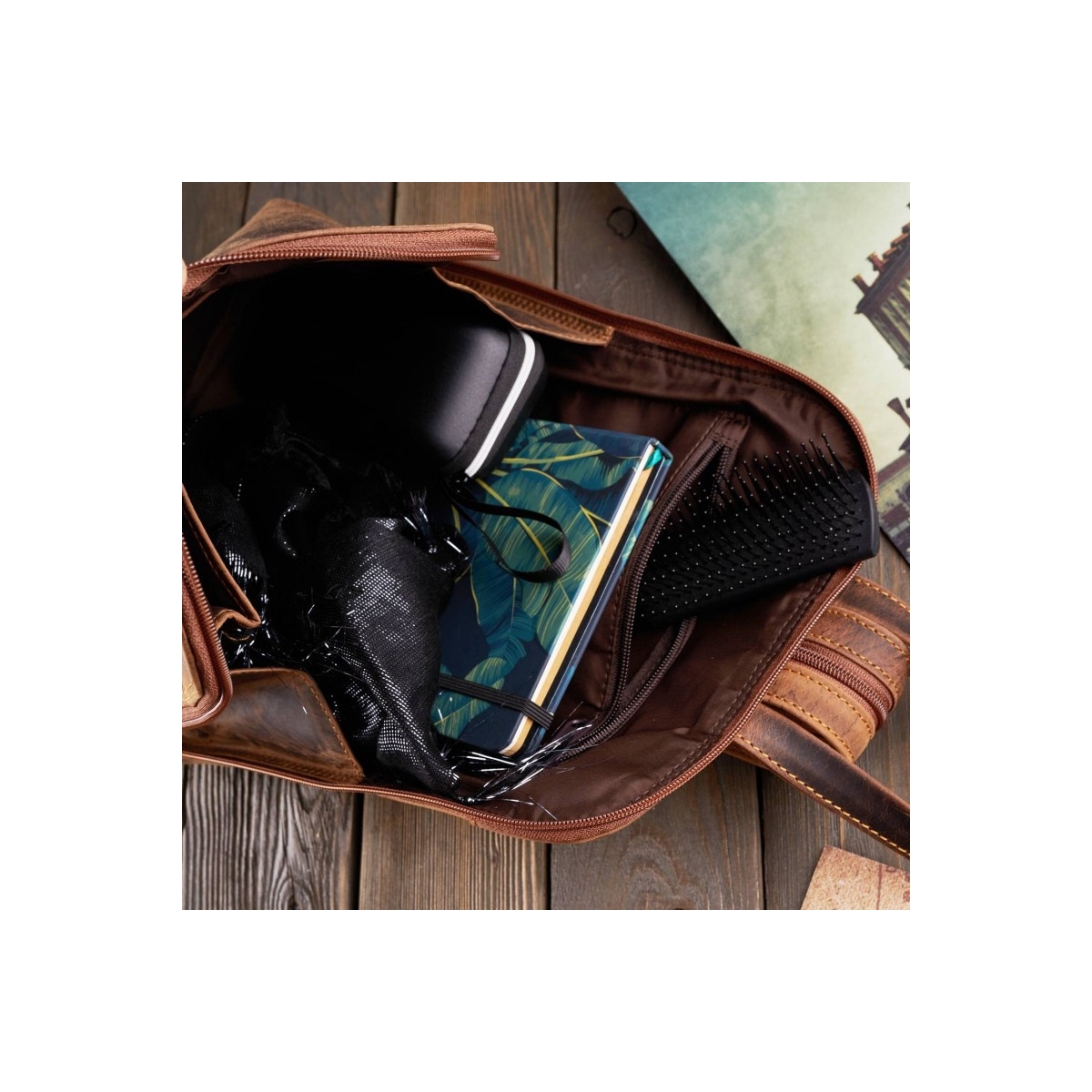 Dámsky kožený vintage batoh MARIN