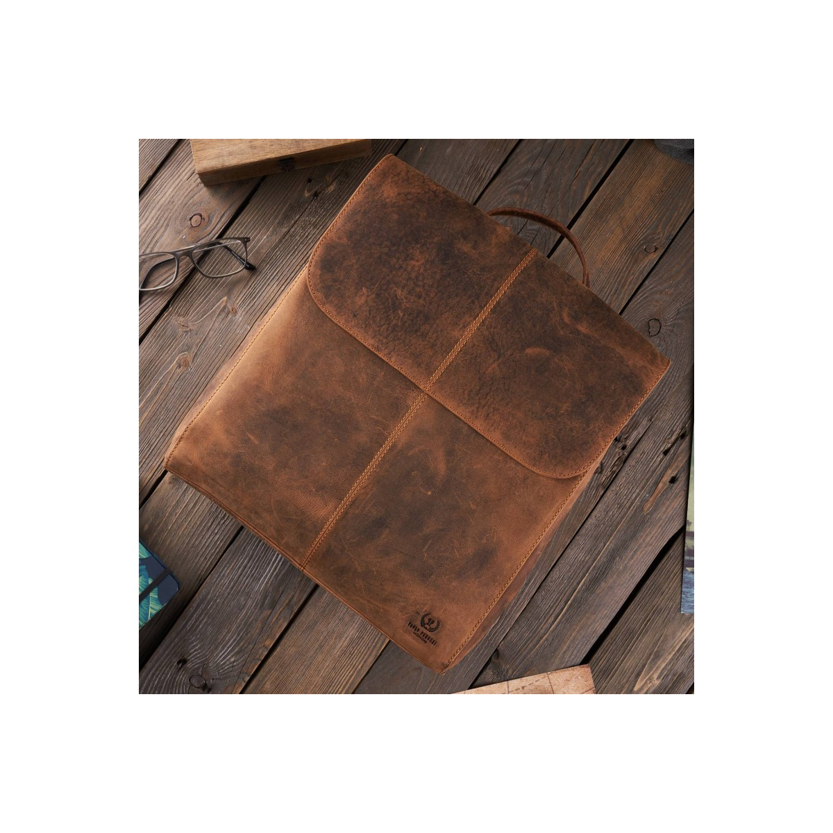 Kožený dámsky vintage batoh SAHAR