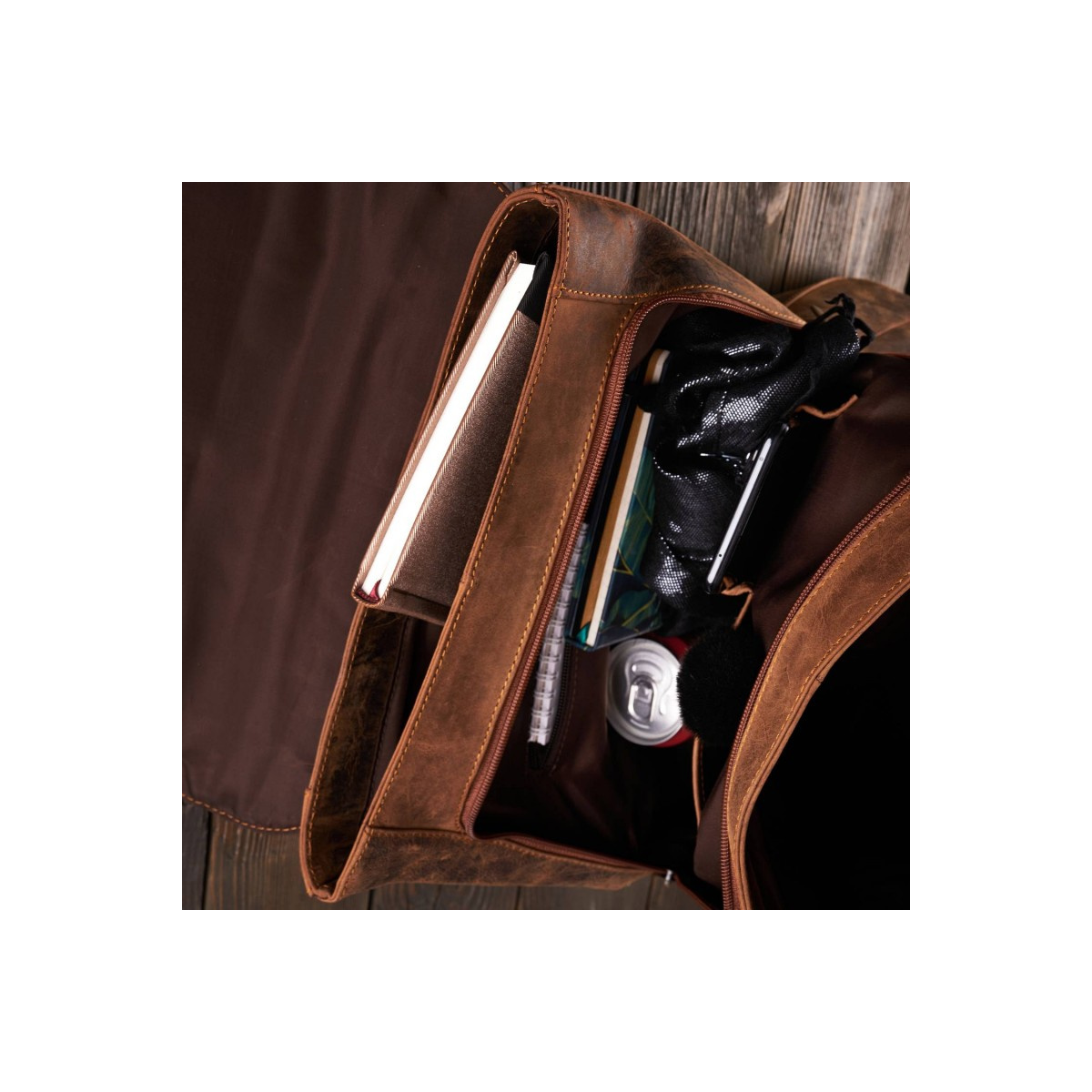 Kožený dámsky vintage batoh SAHAR