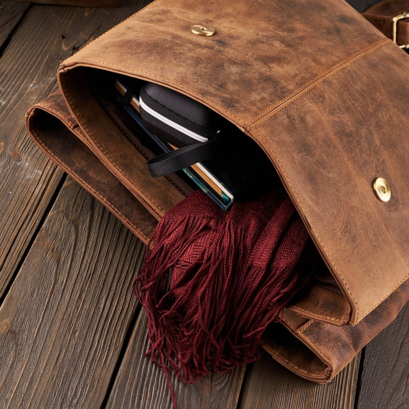 Kožený dámsky vintage batoh SAHAR