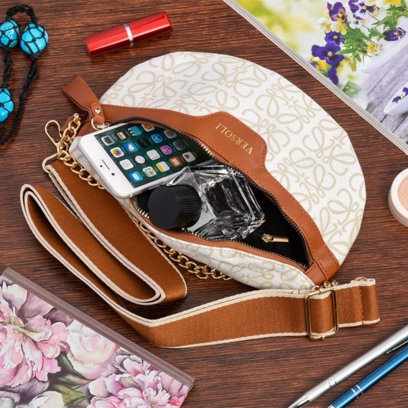 Dámska crossbody kabelka hnedá MOLLY