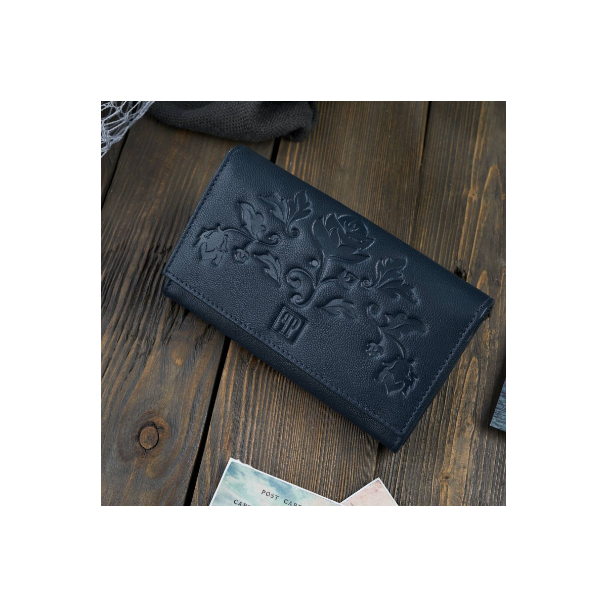 Kožená dámska modrá peňaženka RORY