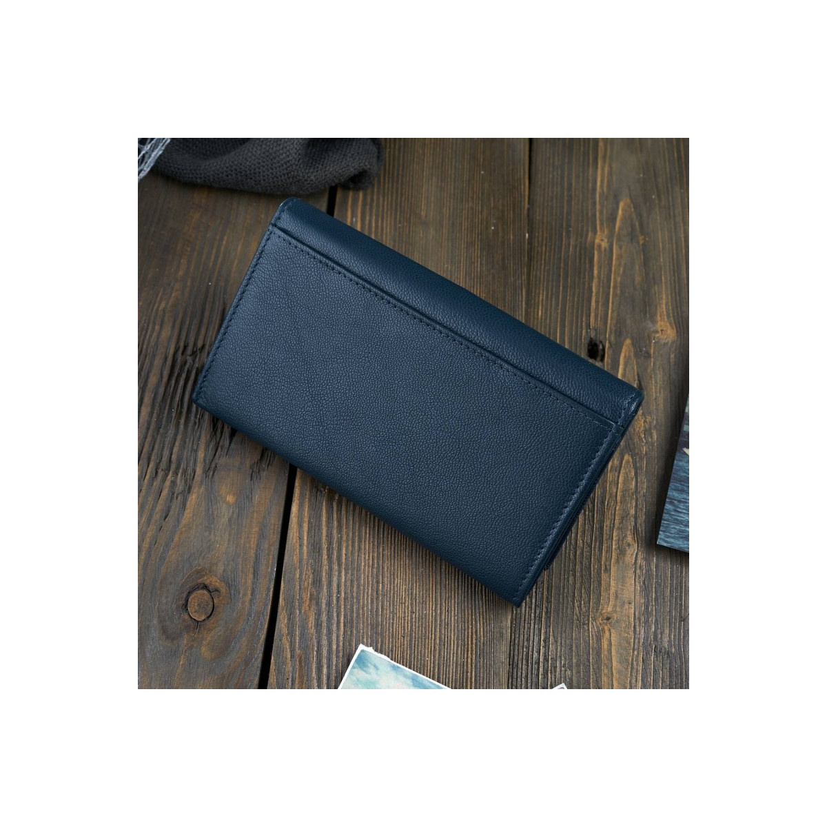 Kožená dámska modrá peňaženka RORY