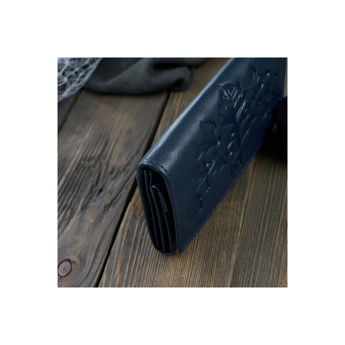 Kožená dámska modrá peňaženka RORY