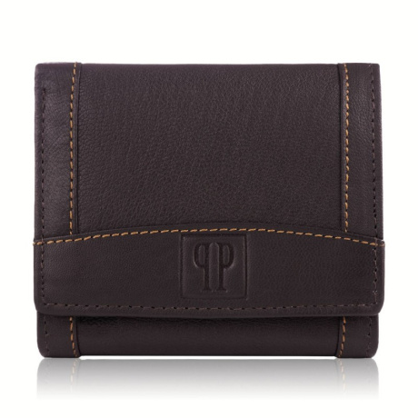 Kožená pánska hnedá peňaženka MALIK