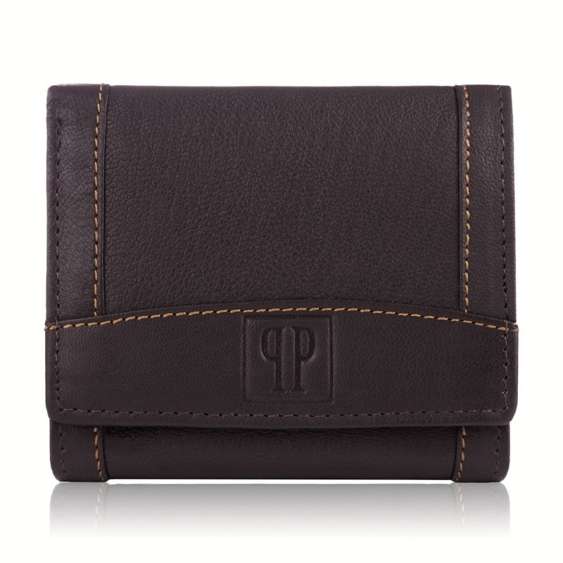 Kožená pánska hnedá peňaženka MALIK