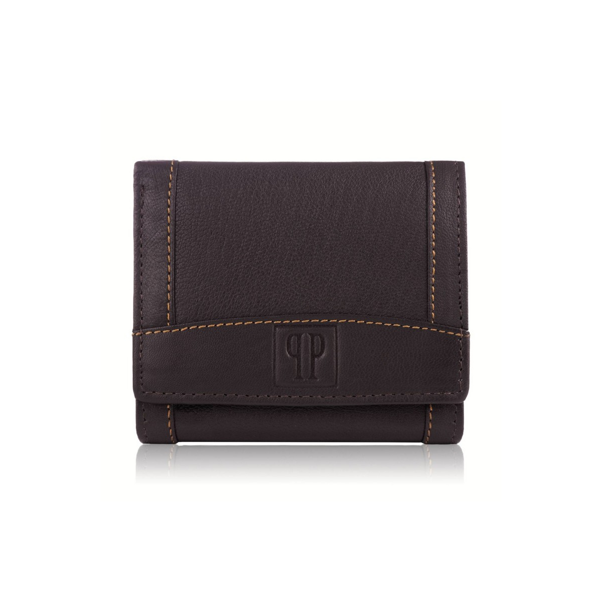 Kožená pánska hnedá peňaženka MALIK