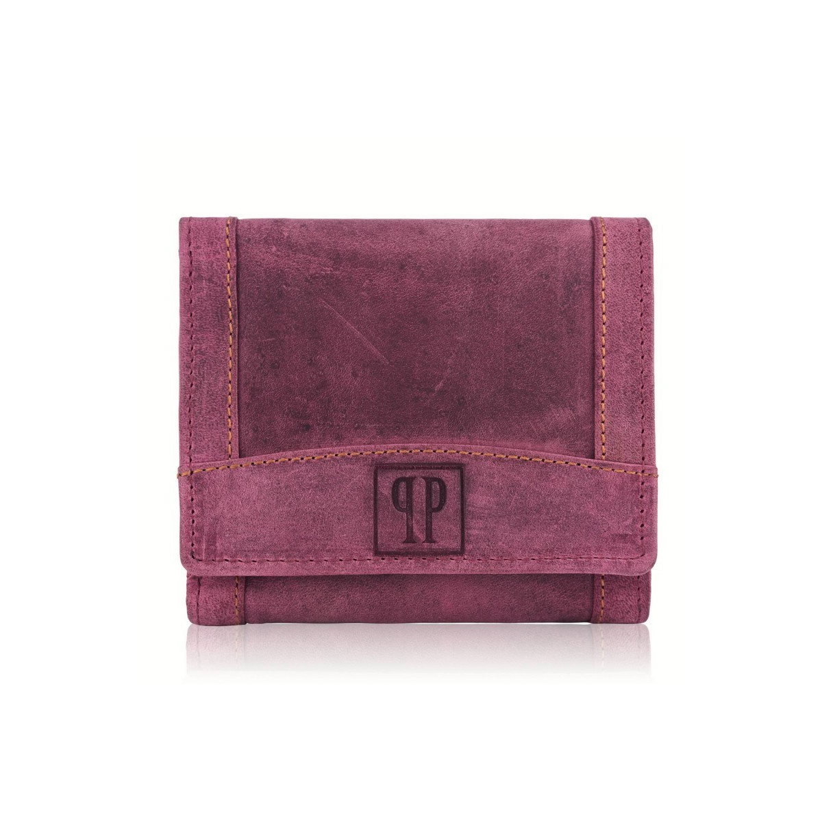 Kožená dámska ružová peňaženka VIENNA