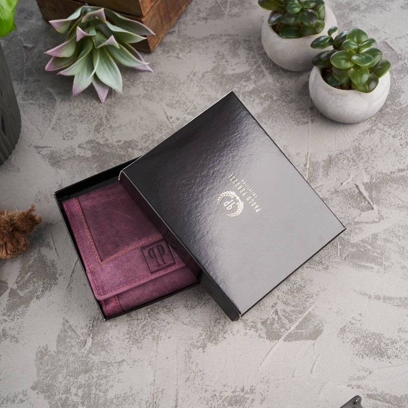 Kožená dámska ružová peňaženka VIENNA