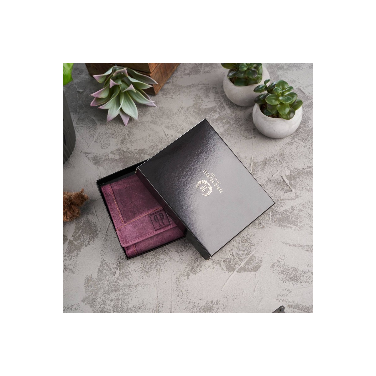 Kožená dámska ružová peňaženka VIENNA