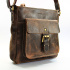 Kožená pánska hnedá crossbody taška FOREST