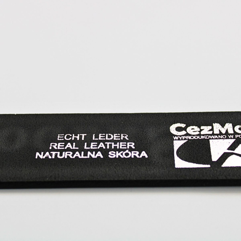 Čierny kožený pánsky opasok W&Rogers