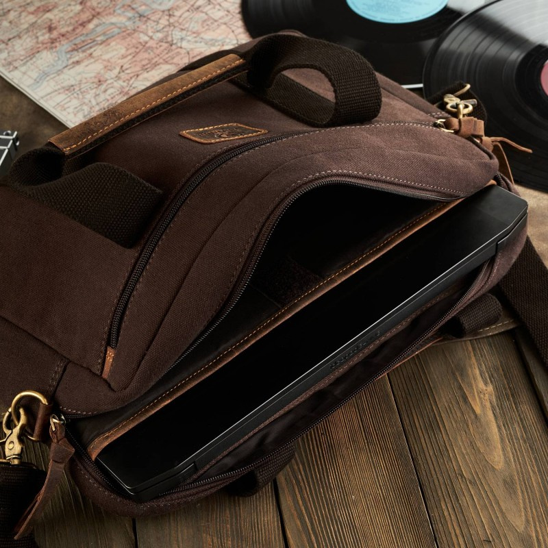 Taška na notebook hnedá PAOLO PERUZZI