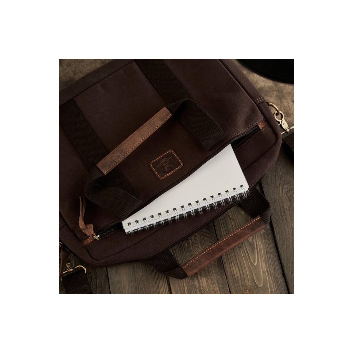 Taška na notebook hnedá PAOLO PERUZZI