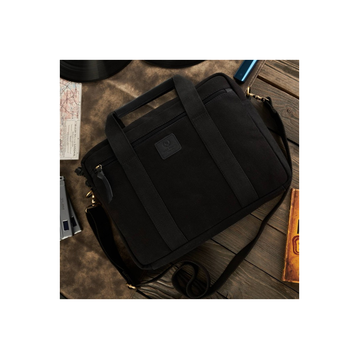 Taška na notebook čierna PAOLO PERUZZI