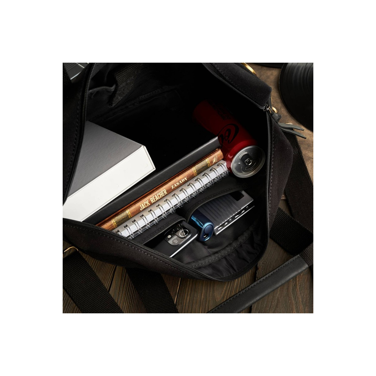 Taška na notebook čierna PAOLO PERUZZI