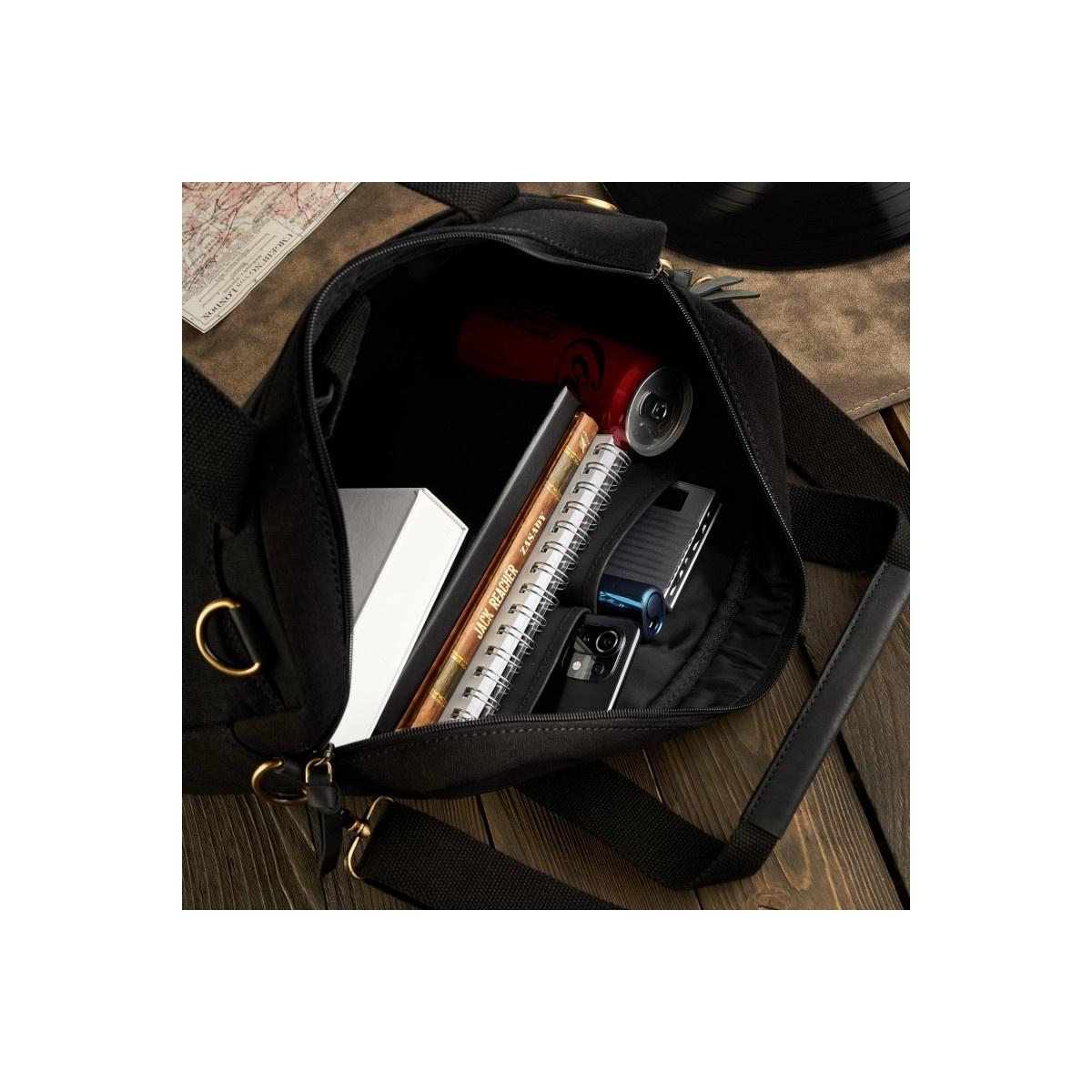 Taška na notebook čierna PAOLO PERUZZI