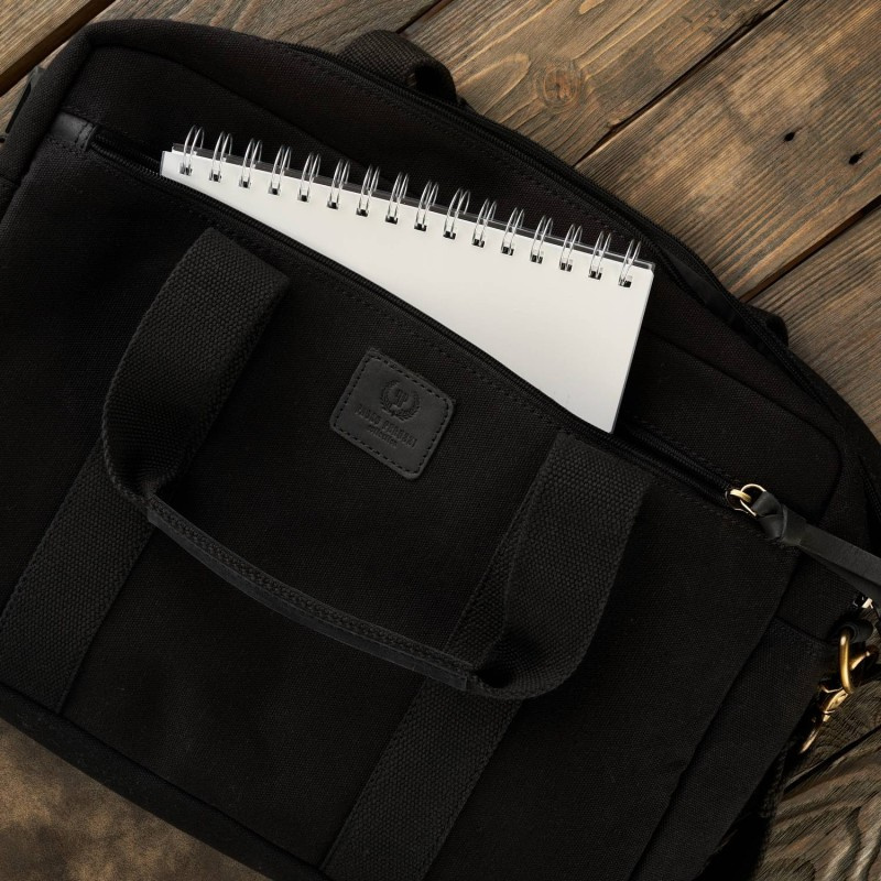 Taška na notebook čierna PAOLO PERUZZI