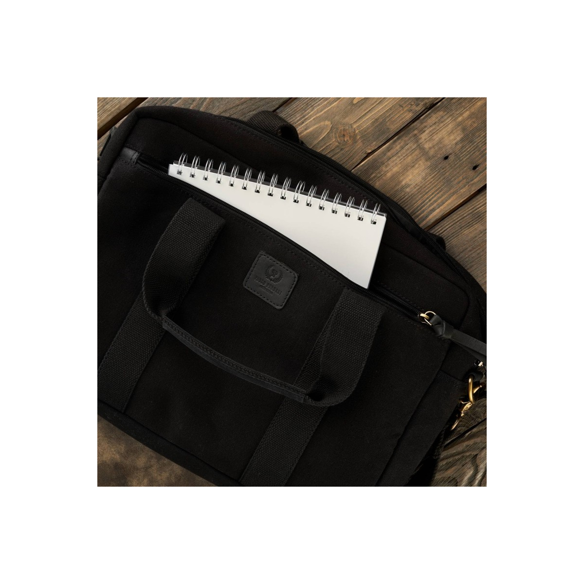 Taška na notebook čierna PAOLO PERUZZI