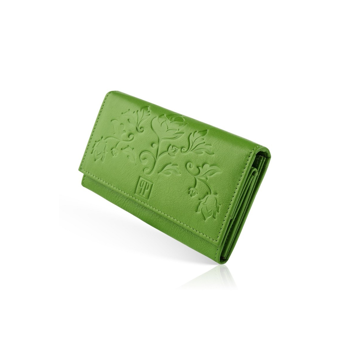 Kožená dámska zelená peňaženka Paolo Peruzzi "RORY"