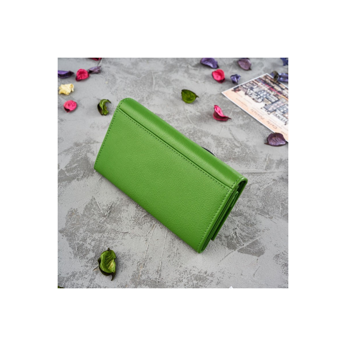 Kožená dámska zelená peňaženka Paolo Peruzzi "RORY"