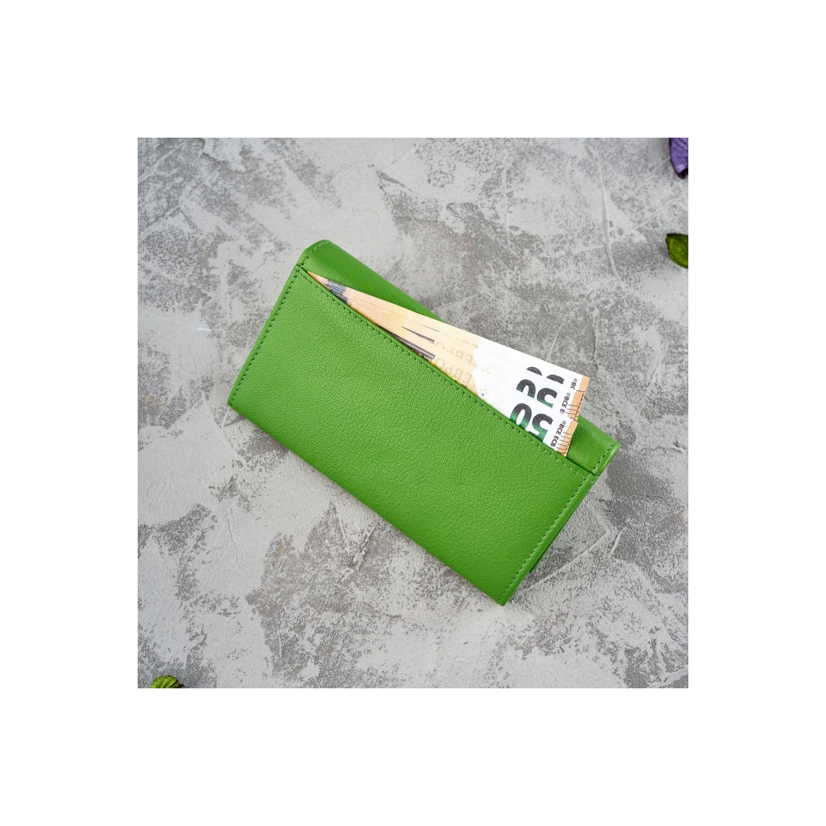 Kožená dámska zelená peňaženka Paolo Peruzzi "RORY"