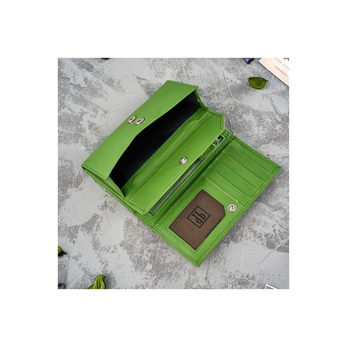 Kožená dámska zelená peňaženka Paolo Peruzzi "RORY"