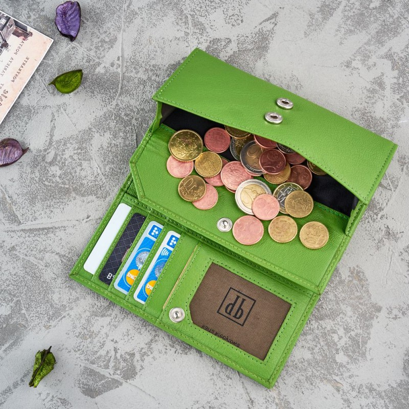 Kožená dámska zelená peňaženka Paolo Peruzzi "RORY"