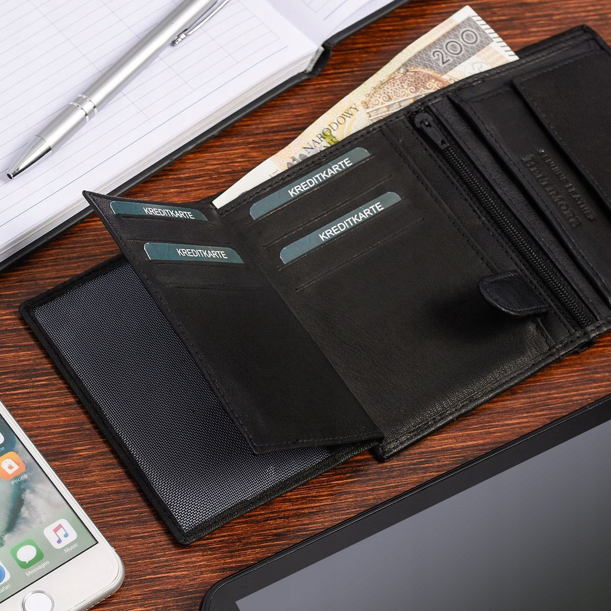 Pánska kožená peňaženka AURELIO