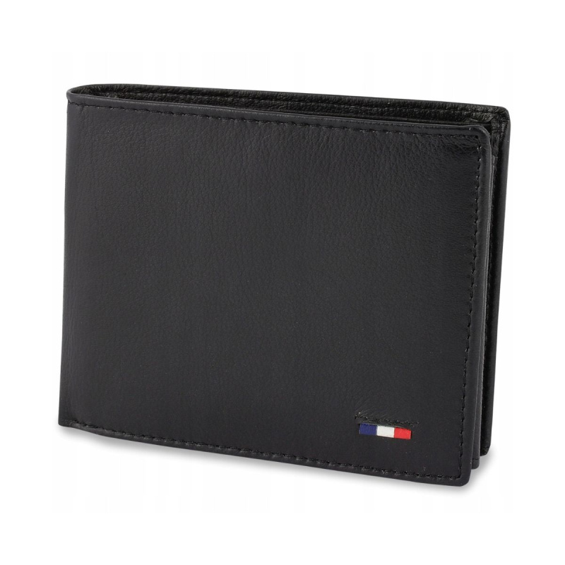 Pánska kožená peňaženka - čierna
