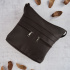 Kožená dámska hnedá crossbody kabelka PALOMA
