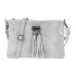 Dámska kožená semišová svetlošedá kabelka Borse in pelle "ZORA"