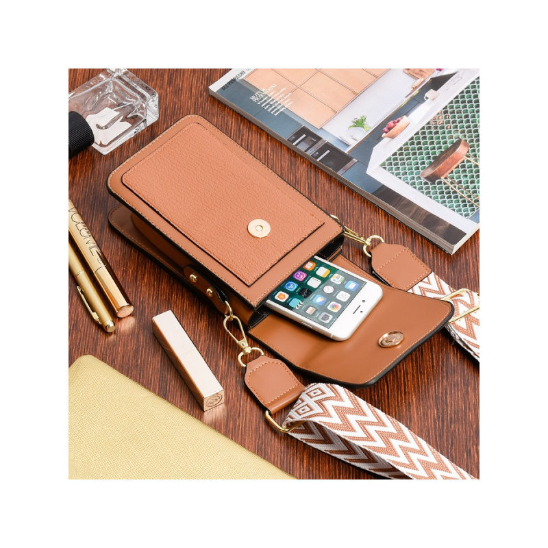 Kabelka na mobil hnedá Versoli "BEATRIX"