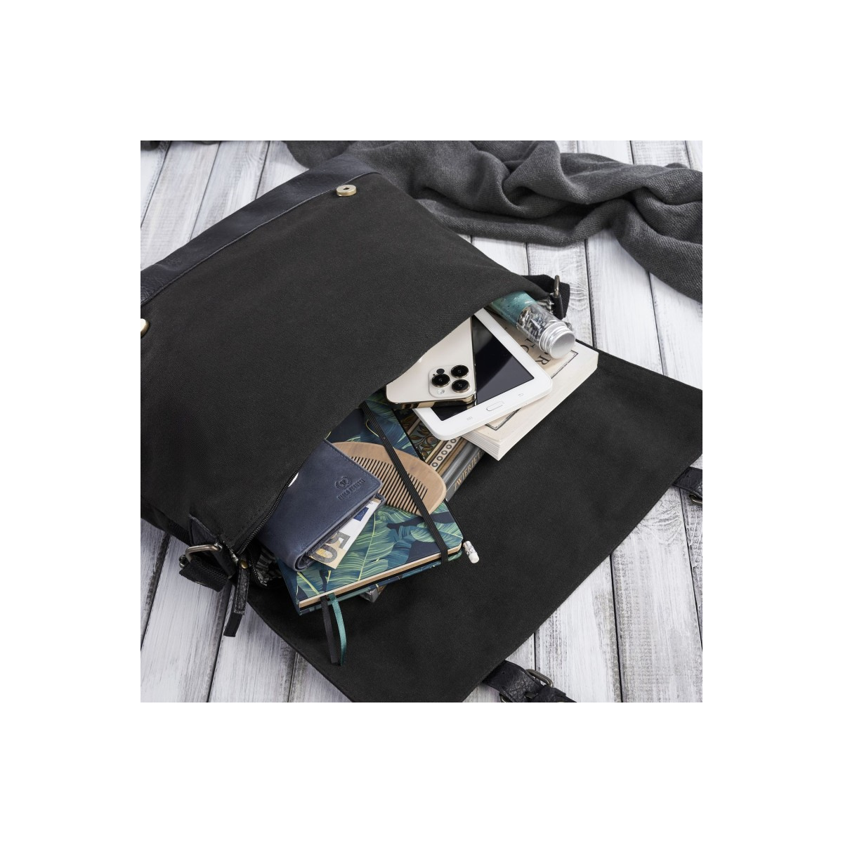 Pánska čierna aktovka Paolo Peruzzi "MELVIN"