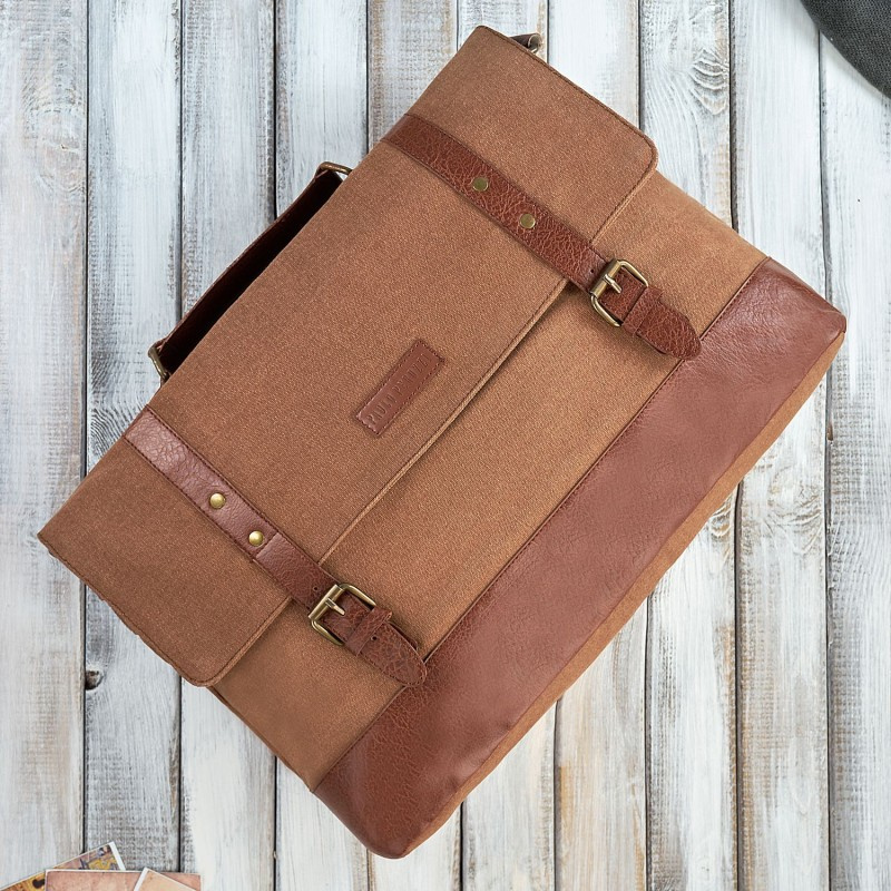 Pánska hnedá aktovka Paolo Peruzzi "MELVIN"